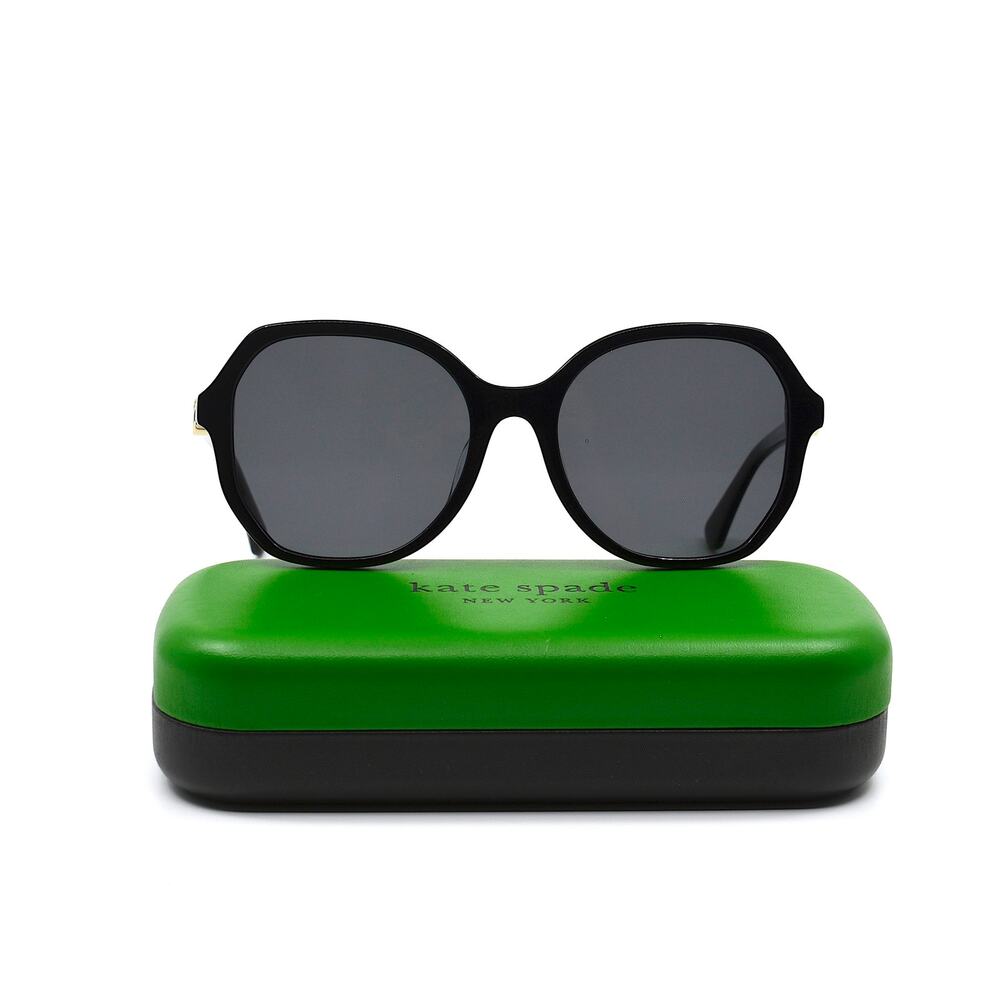 NEW KATE SPADE LOURDES/F/S 3H2 BLACK GREY POLARIZED AUTHENTIC SUNGLASSES - Picture 6 of 12